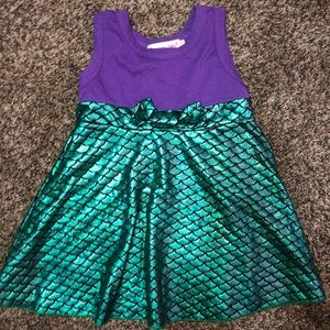 Little Mermaid inspired dress 12-18 months
